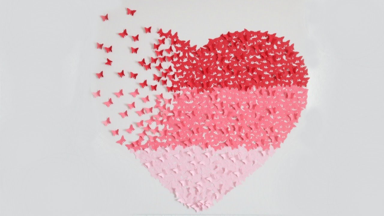 DIY | Geschenkideen zum Valentinstag & Muttertag | Bild Butterfly - Herz | SWEETLIFESUNSHINE