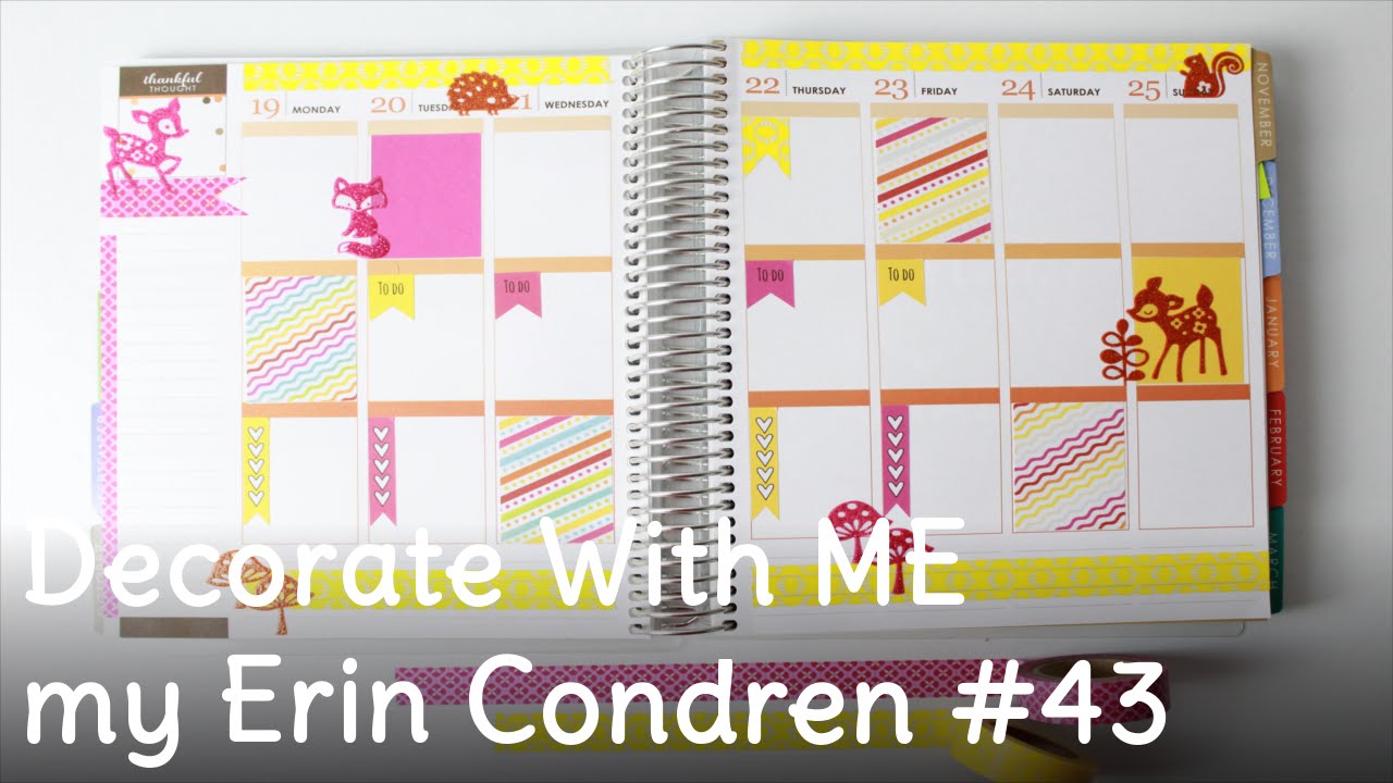 Weekly Decoration | Decorate Your Planner with ME | Wochendekoration #43
