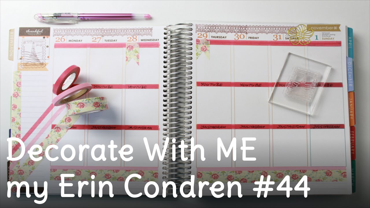 Weekly Decoration #44 | Decorate Your Planner with ME | Wochendekoration